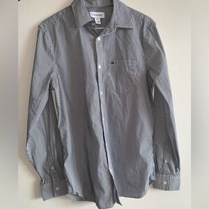 Men's Striped Black and White Shirt Calvin Klein